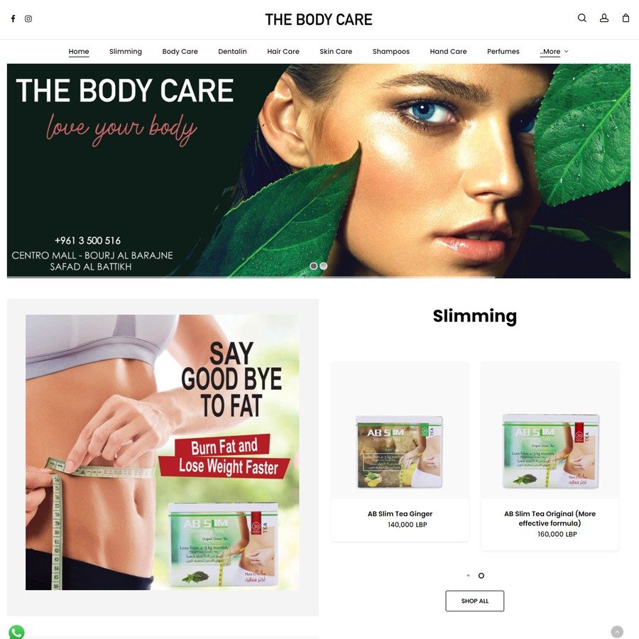 The Body Care Shopping Online Lebanon